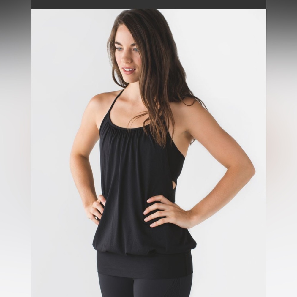 NWT Lululemon Black No Limit Tank